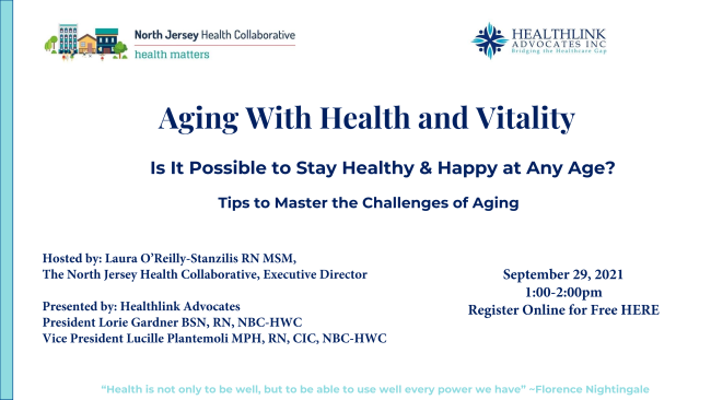 Aging With Health and Vitality